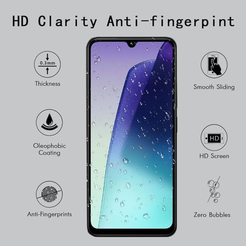[4 Pack] Screen Protector Compatible with Xiaomi Redmi 14C,Scratch Resistant,Easy-Install,Bubble Free,Anti-Fingerprint,Tempered Glass Compatible with