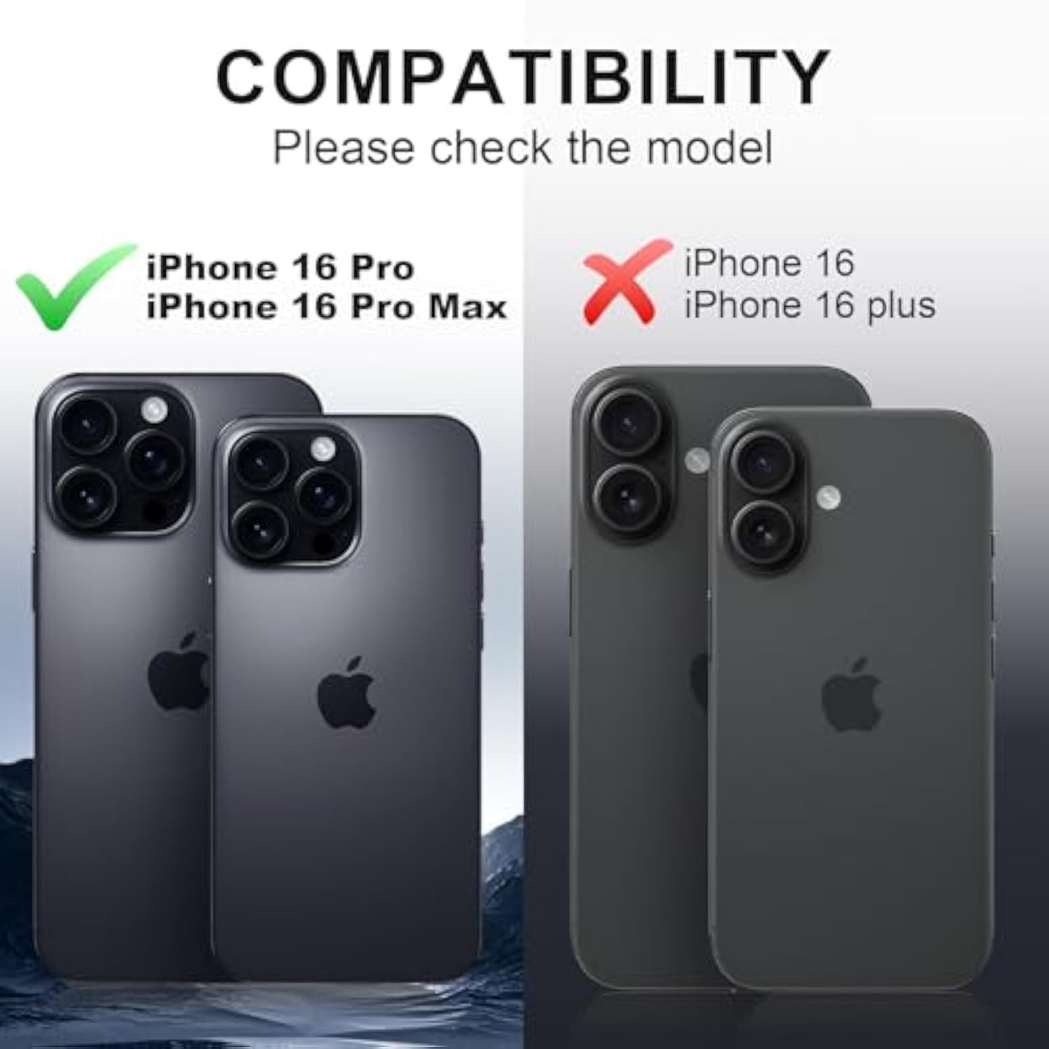 Compatible With Iphone 16 Pro/For Iphone 16 Pro Max Camera Lens Protector,Shockproof Aluminium Alloy & 9H Tempered Glass Protector,Full Protective Strong Adsorption-Black (2Pcs)