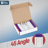 45° Angled Cat6 Keystone Jack In Purple - Slim Profile Rj45 Ethernet Connector