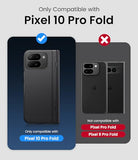 for Google Pixel 10 Pro Fold Case, Front Screen Protector, Slim with Stand, Hinge Protection, Rugged Hard Full Body Cover, Daily Drop Protective