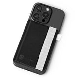 Stick-On Phone Wallet with 6 Sleeves & Stand - Waterproof, Travel-Proof - Black