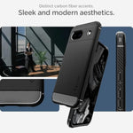 Spigen Rugged Armor Designed for Pixel 8a Case (2024) [Military-Grade Protection] - Matte Black