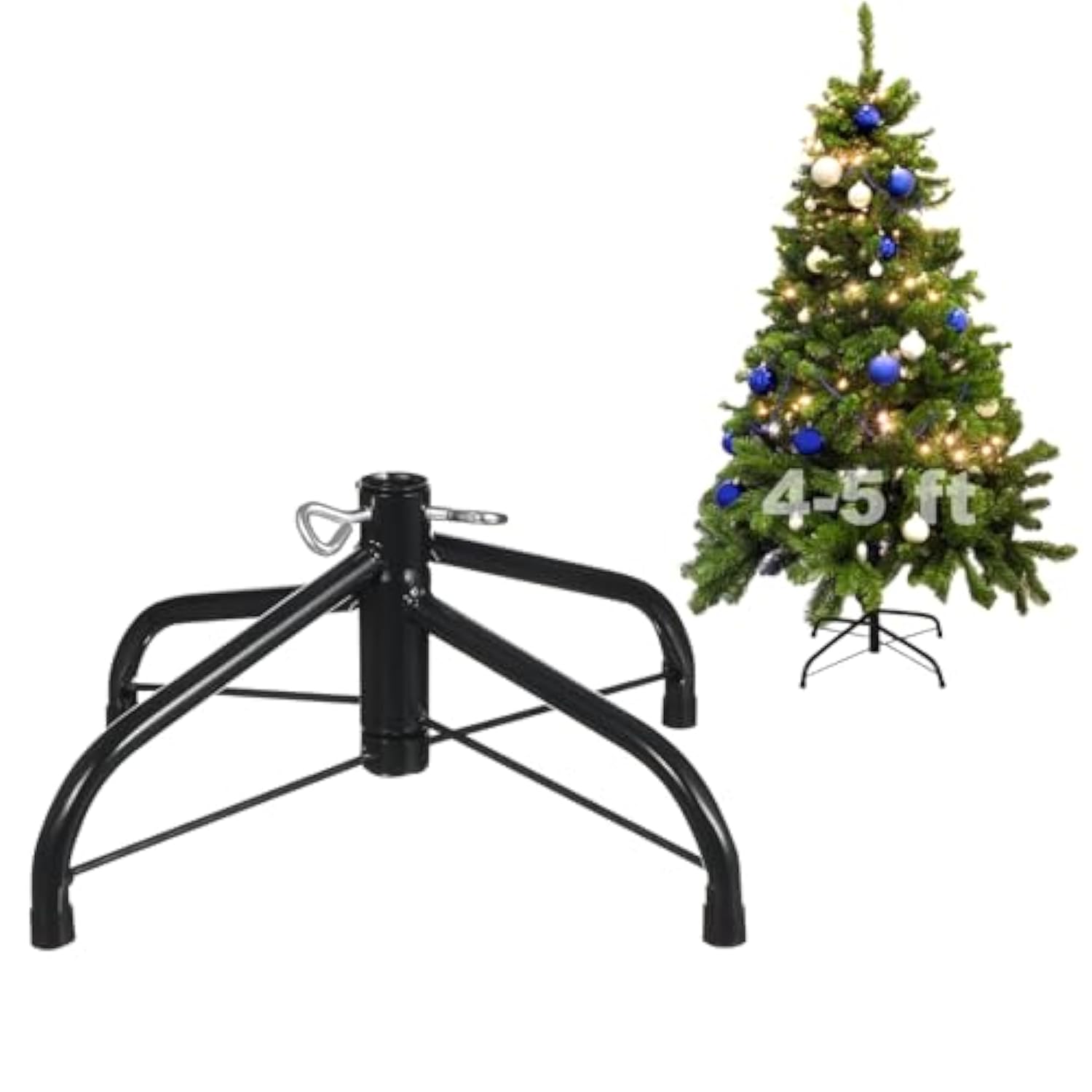 Christmas Tree Stand Christmas Tree Stand, Artificial Tree Holder Iron Metal Holder Base Bracket For Christmas Tree (40Cm)