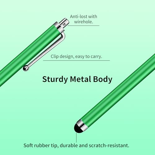 20 Pack Stylus Pen,Stylus Pen For Touchscreen High Precision And Sensitivity For Everyday Writing/Drawing,Universal Stylus Compatible With Touch Screens,10 Colors