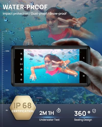 Magnetic for  Galaxy S26 Ultra Case, IP68 Waterproof Dustproof Case, [Compatible with Magsafe] [Built-in Lens & Screen Protector] Full Body