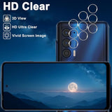 [3+3 Pack] Designed for Motorola Edge 2021 / Motorola Edge 5G UW 2021 Screen Protector + Camera Lens Protector, 9H Hardness, Anti Scratch, Easy