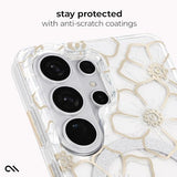 Case-Mate  Galaxy S26 Ultra Case [Magnetic & Wireless Charging] - Sparkly Floral Phone Case w/12ft Drop Protection - Premium Magnetic Phone