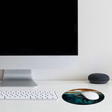 Moonlight Whales Abstract Boho Mouse Pad 7.9 X 7.9 Inch,Boho Nature Landscape Non-Slip Rubber Base Mousepads For Home Office College Dorm Desk Decor,Gifts For Boho Lovers