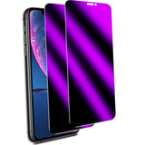 [2-Pack Privacy Screen Protector Designed For Iphone 11 Pro, Iphone Xs, Iphone X Anti-Blue Light Tempered Glass, Purple Anti-Spy, Eye Protection, Colorful Gradient