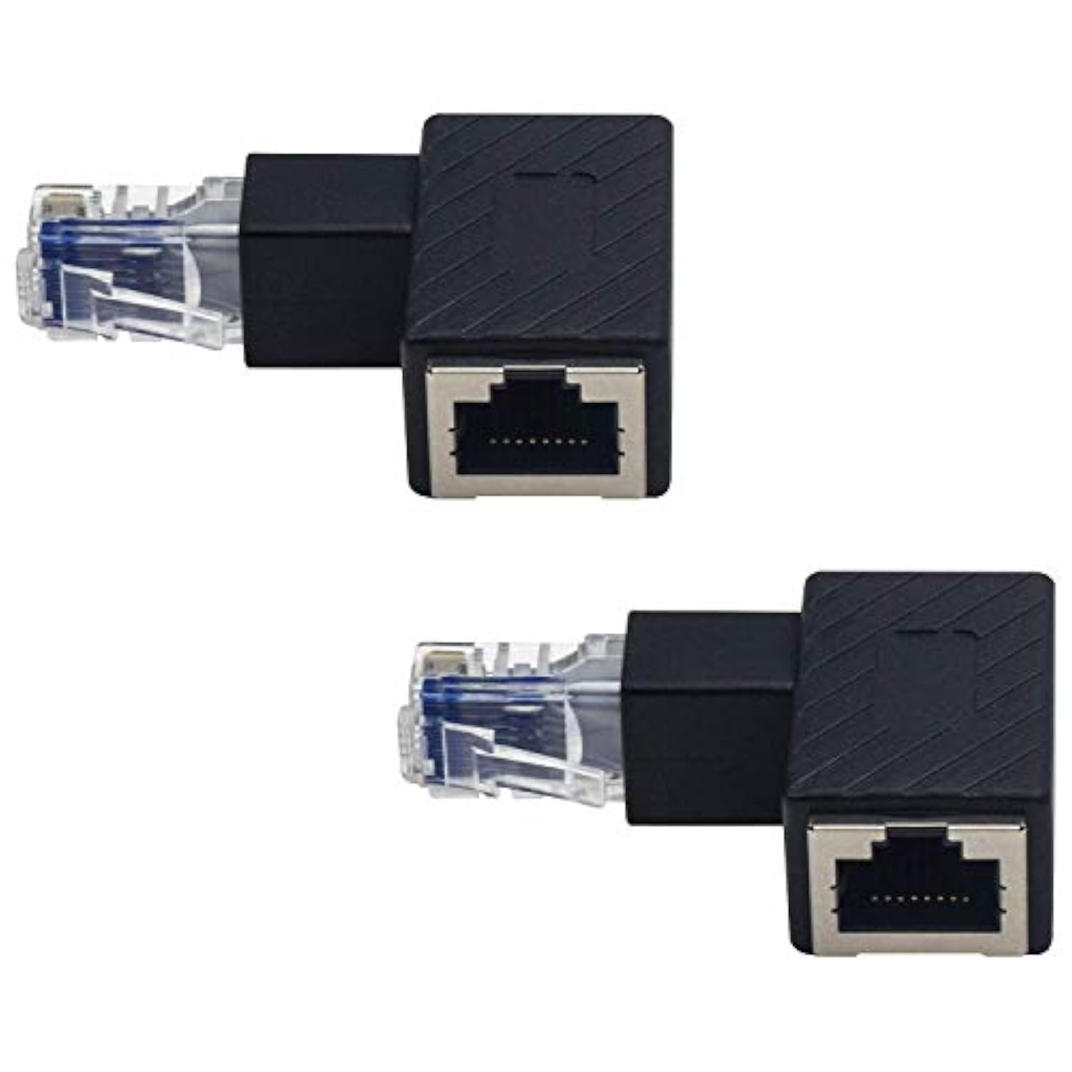 Ethernet Adapter 90 Degree, Down Angled Rj45 Male To Female Ethernet Extender