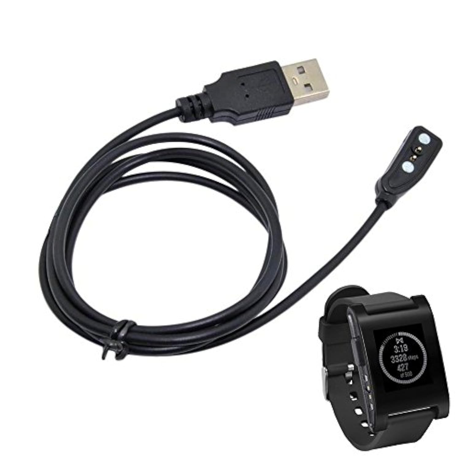 Charger For Pebble Watch Classic 1St Gen, Replacement Charging Cable Cord For Pebble Classic 1St Gen Smart Watch