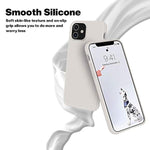 Soft Silicone Designed For Iphone 12/12 Pro Case,[Military Grade Drop Protection] [Anti-Scratch Microfiber Lining] Shockproof Protective Phone Case Slim Thin Cover 6.1 Inch,Stone