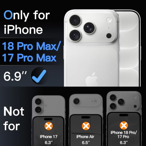 Infinity AR Screen Protector for iPhone 17 Pro Max, AR Anti-Reflective Coating, 9H+ 3D Full Coverage Tempered Glass, Military-Grade Shatterproof,