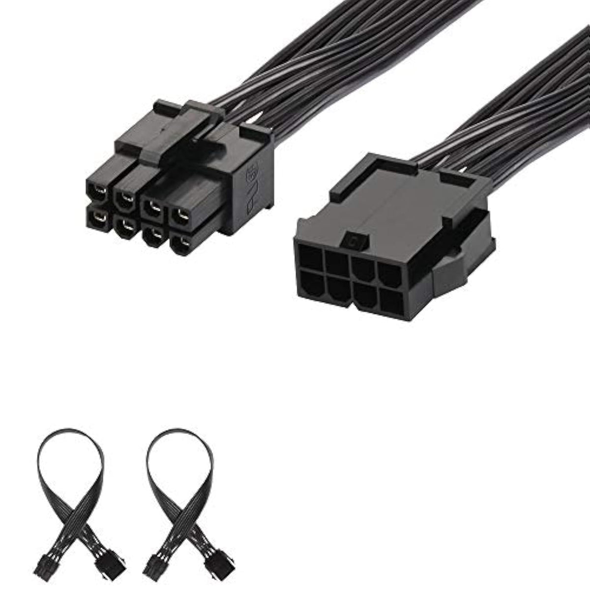 8 Pin Pci Express Power Extension Cable (2 Pack), Durable Pcie Power Extension Cable, 12 Inch