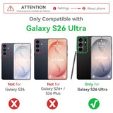 for  Galaxy S26 Ultra Case, Liquid Silicone Upgrade [Full Camera Protection] [Anti-Scratch Microfiber Lining] Slim Soft Touch Gel Rubber