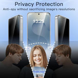 2 Pack Privacy Screen Protector for  Galaxy S25 Ultra 5G [Anti-Spy Tempered Glass][Fingerprint Unlock Support], Anti-Scratch, 9H Hardness &