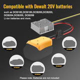 20V To 12V Step Down Converter For Dewalt 20V Power Wheels Battery Adapter, Dc 12V 20A 240W Buck Converter Regulator With 30A Fuse & Wire Terminal