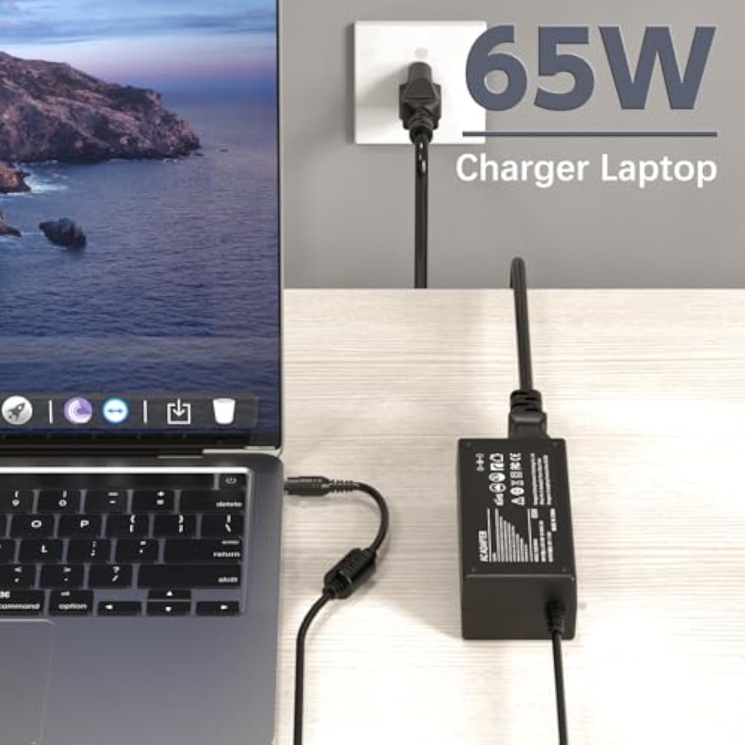 19V 3.42A 65W Ac Laptop Charger For Acer Aspire 5 E15 E1 F15 Es1 E5-574 E5-575