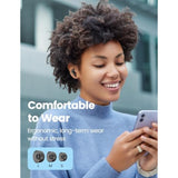 Wireless Earbuds Bluetooth 5.3 Headphones 50H Playtime Deep Bass Stereo Ear Buds With Mic Ipx7 Waterproof Comfort Lightweight In Ear Earphones For Pad Android/Ios Phones Gifts For Women Men