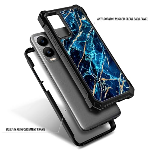 For Cricket Icon 6 Case (Sl219C), At&T Verge (Sl219A) With [Built-In Screen Protector] 9Ft Military Grade Drop Tested, Full-Body Protective Shockproof Bumper Cover (Black)