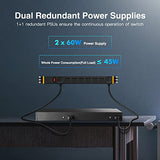 48 Port Gigabit Ethernet Switch With 2 Sfp Port, Dual Power Supply, Fanless Metal Rackmount Unmanaged Plug And Play Network Switch