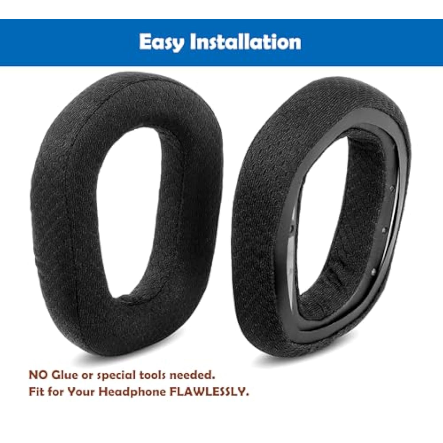 Breathable&Durable Replacement Earpads Cushion Compatible With Logitech G435 G 435 Bluetooth Wireless Gaming Headphone Ear Pads With Mesh Fabric And Memory Foam