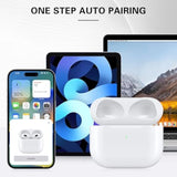 Wireless Charging Case Replacement Compatible With Airpods 3Rd Gen?660Mah Air Pod 3 Charger Case With Bluetooth Pairing Sync Button,White(No Headphones)