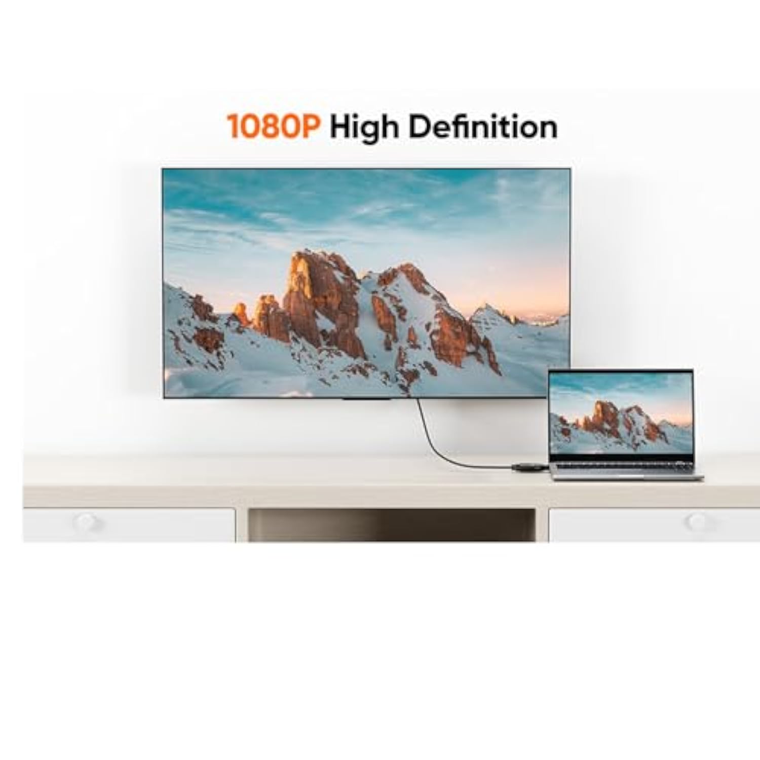 Hdmi To Dvi Cable Adapter Bi-Directional 2-Pack, Hdmi Male To Dvi-D 24+1 Femal