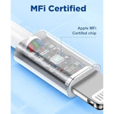 6Pack Iphone Car Charger Cord 3Ft[Apple Mfi Certified],Usb A To Lightning Cable Original Apple Carplay Charging Cord 3 Feet, Usb Charging Cable 3 Feet For Iphone 14/13/12/11 Pro Max/Xs/Xr/X/8/7Plus