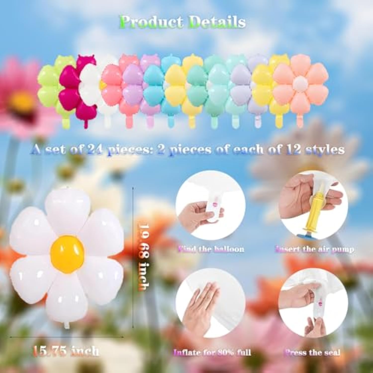 9Pcs Pink Halloween Balloons - BOO, Bat & Ghost Foil Balloons for Party Decorations
