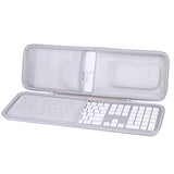 Hard Case Replacement For Apple Magic Keyboard With Touch Id And Numeric Keypad + Apple Magic Mouse (White Case)