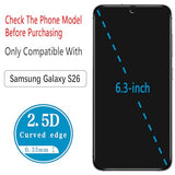 (2 Pack) Privacy Screen Protector for  Galaxy S26 Anti Spy Tempered Glass, Support Fingerprint Unlock, Anti Scratch, Bubble Free