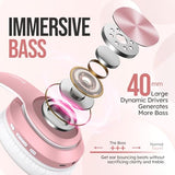 Wireless Bluetooth Headphones Over Ear, 80H Playtime, 3EQ Sound Modes, HiFi Stereo Headphones with Deep Bass, Foldable Bluetooth 5.3 Headsets for