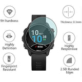 Compatible For Garmin Forerunner 55 Screen Protector With Case, (2+1Pack) Tempered Glass Film Full Coverage + Soft Tpu Protective Case Compatible For Garmin 55 Smartwatch