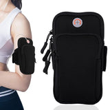Sports Armband, Running Gym Universal Smartphone Arm Bag with Earphone Hole Multifunctional Pockets foriPhone 15, 14, 13, 12, 11 Pro Max, Xs, Xr, X,