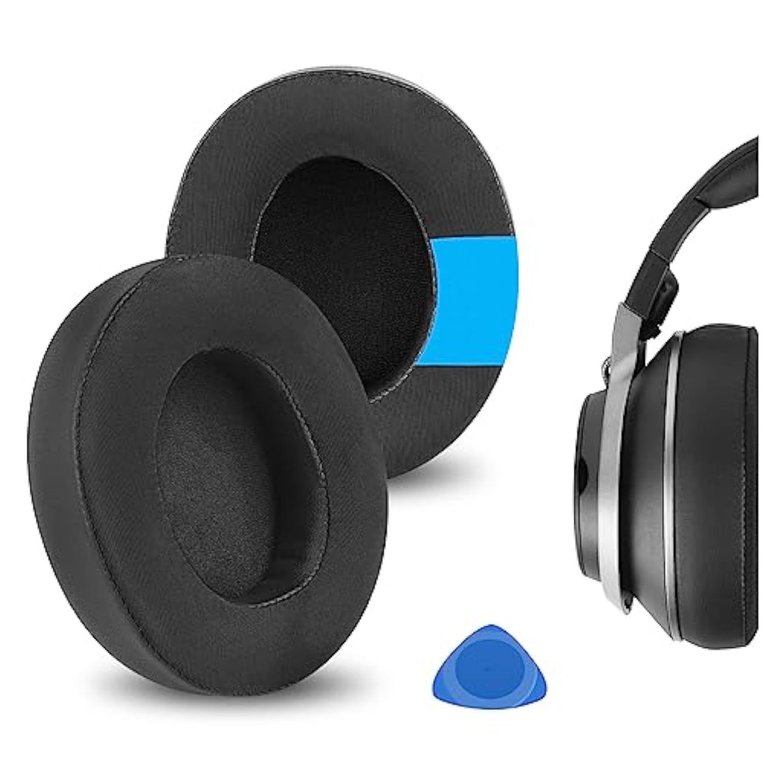 Geekria Sport Cooling-Gel Replacement Ear Pads for Turtle Beach Stealth Pro Headphones, Ear Cushions, Repair Parts (Black)
