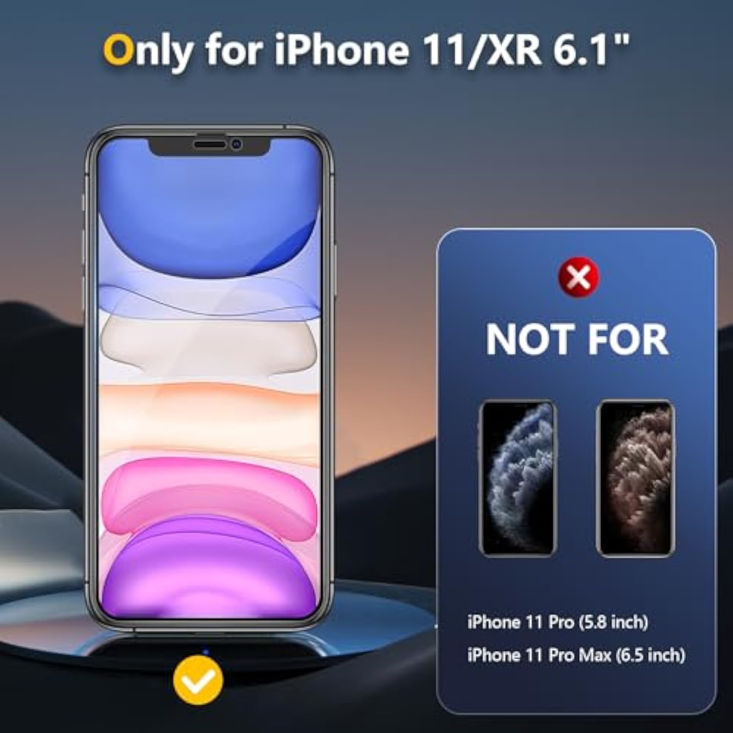 [2 Pack] Compatible With Iphone 11 Privacy Screen Protector Green 6.1-Inch, 9H Anti Spy Green Tempered Glas, Anti Bubble, Easy Installation