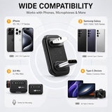 U Shape Microphone Lighting OTG Adapter Converter Compatible with DJI Mic 3 Mic 2 and DJI Mic mini and Other Wireless Microphones for iOS Phone 14 13