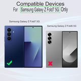 for  Galaxy Z Fold7 5G Screen Protector,2 Pack,9H Hardness Tempered Glass and Camera Lens Protector,with Alignment Frame,Full Coverage,Bubble
