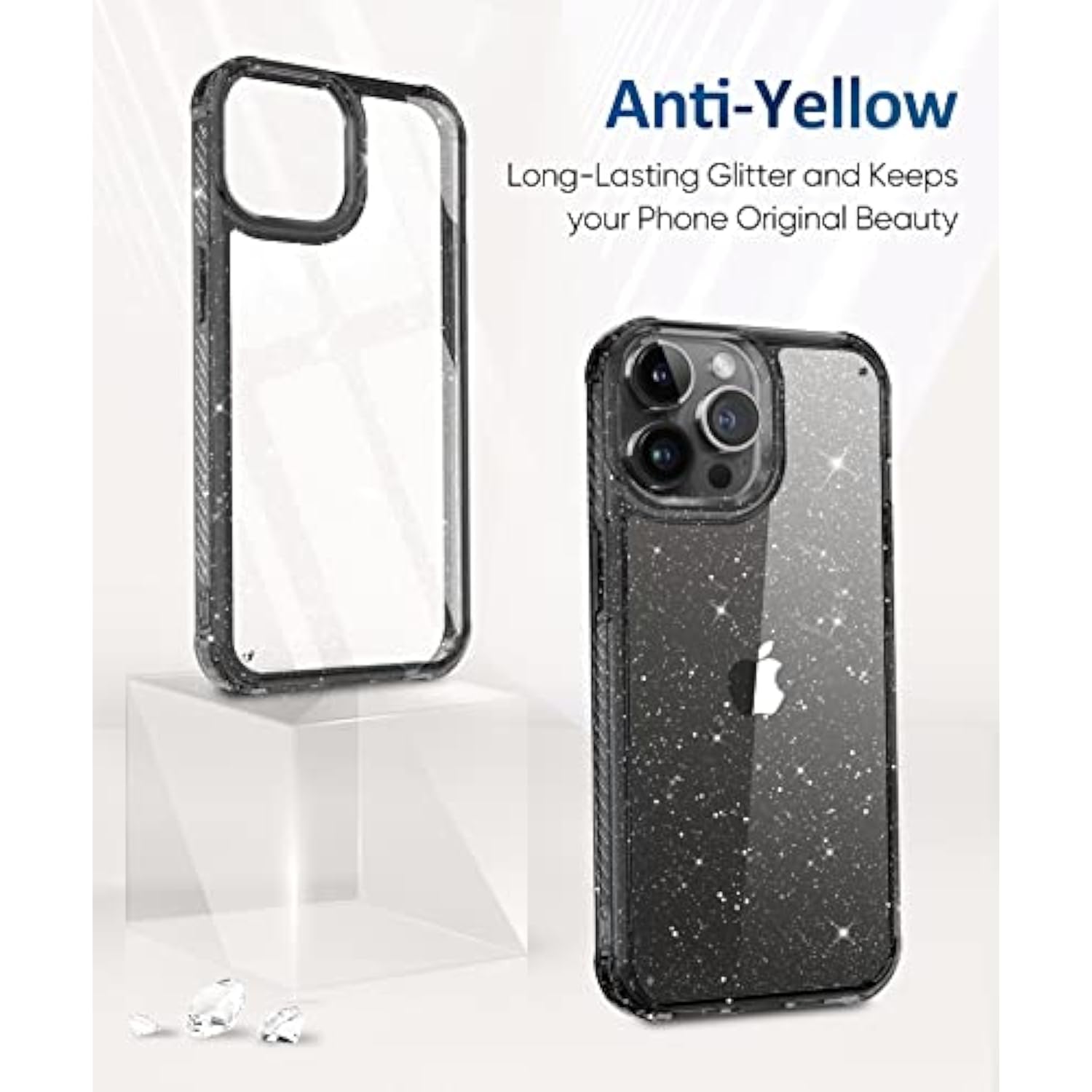 Iphone 14 Pro Max Screen Protector With Glitter Shockproof