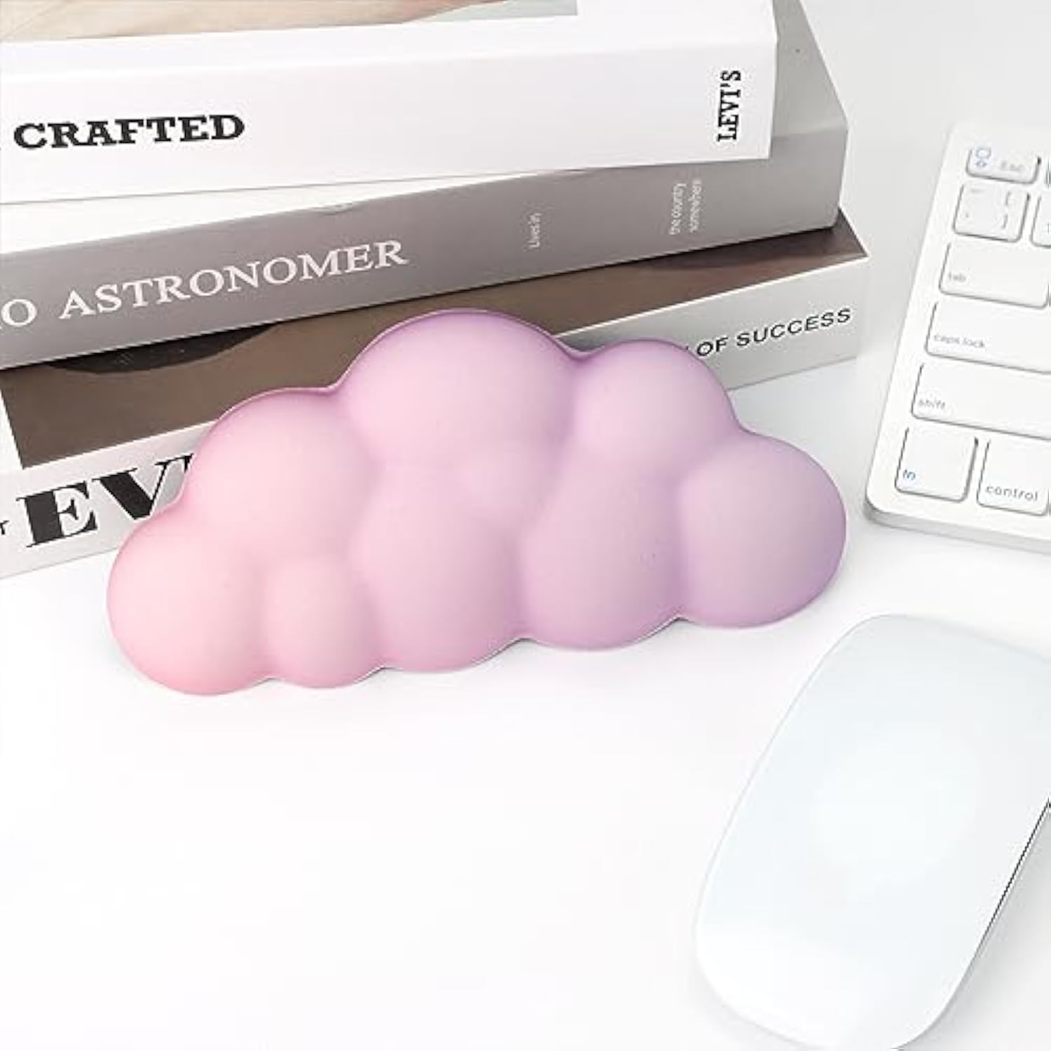 Mouse Pad Wrist Support,Ergonomic Gaming Mouse Pad, Anime Mouse Mat Gel Filled With Non-Slip Base For Office,Home 9 * 7Inch (Cat Paw)