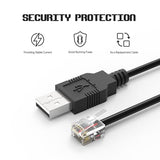 Radar Detector Power Cable, USB to RJ11 Plug Cord Compatible with Escort Passport 9500i, MAX 360, Uniden R1 R3 R7 R8, Beltronics, Radenso XP and