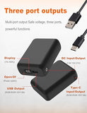 ??.????/???? ???????????????? Heated Vest Battery Pack, LED Display, Power Bank with USB/Type-C/DC 3.8 Output and LED Display, Portable Charger, Compatible with