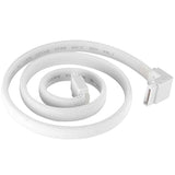 SilverStone Technology CP08W 90 Degree SATA 3 Sleeved White Cable with EMI Gua