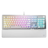 Vulcan Ii Full-Size Pc Gaming Keyboard, Titan Ii Mechanical Switches, Customizable Rgb Illuminated Keys, Detachable Palm Rest, Media Controls, Aluminum Top Plate, Numpad White