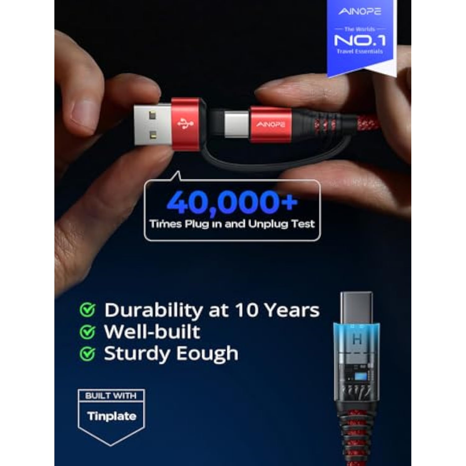 Usb C To Usb C Cable [60W,6.6Ft] New Detachable Fast Charging Usbc To Usbc Cab