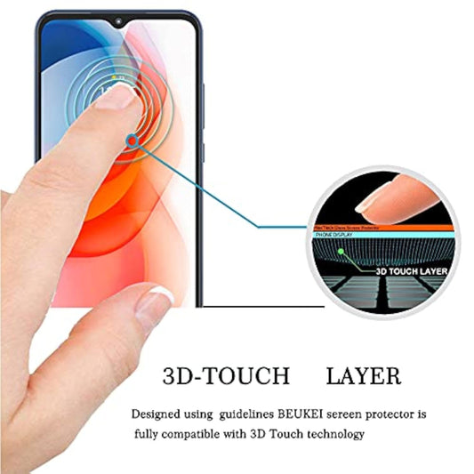 (3 Pack) Compatible For Motorola Moto G Play (2021) Screen Protector Tempered Glass, Touch Sensitive,Case Friendly, 9H Hardness
