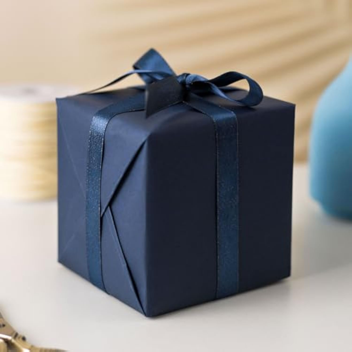 Navy Blue Kraft Paper Roll - 30 Inches X 32.8 Feet Jumbo Roll Wrapping Paper For Birthday Gift, Bridal Shower, Wall Art, Crafts, Parcel, Bulletin Boards, Floor Covering