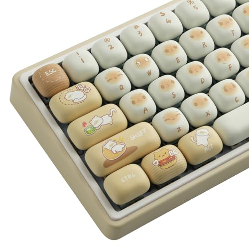 Pbt Keycaps 137 Keys Mog Profile Bun Cat Paradise Keycaps Dye-Sublimation Cute Keycap Set Custom Keycap For Cherry Gateron Mx Swithes Mechanical Keyboards