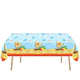 2Pcs Summer Ocean Party Tablecloths,42 * 71Inch,Summer Beach Surfing Birthday Decoration Supplies